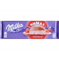 Шоколад Milka Strawberry молочный шоколад с клубничным йогуртом 300 г